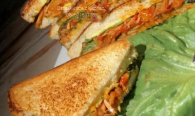 DAY 4: @RAMADAN  KAREEM: How To Make BREAD AND CHICKEN SOURCE TOAST BAKE