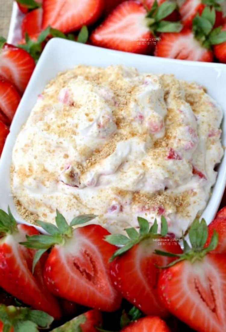 How To Make No Bake Strawberry Shortcake Dip