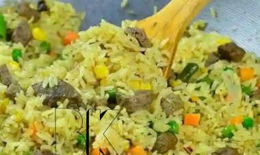How To Make Special Coconut Rice And Peppered Turkey