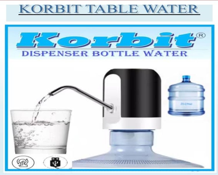 Korbit Table Water na gabatar muku da sabbin Dispenser mai Famfunan Lantarki  Atomatik