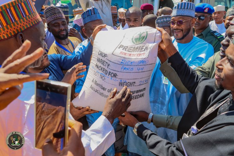 Gov, Lawal Flags Off Fadama III Project, Distributes Agricultural Assets To 19,000 Zamfara Farmers