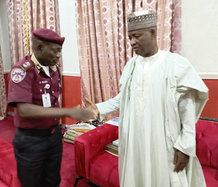 SENATOR WAMAKKO ASSURES THE NEW FRSC ZONAL COMMANDER OF COOPERATION TO UNDERTAKE HIS ASSIGNMENT