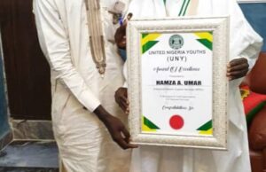 Kungiyar Cigaban Matasan Najeriya Ta Karrama Wani Mai Son Cigaban Matasa